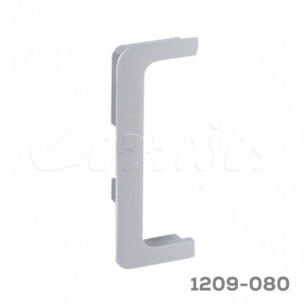 Remate doble "C" Cerrajes "Gola" H=76mm Zamak gris