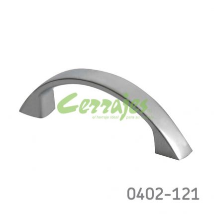 Jaladera Zamak cc 64 mm L=80 mm 4111 Z09 Cromo mate Tornillo M4x25mm