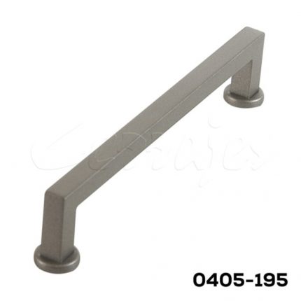 Jaladera Zamak cc 128 mm L=143 mm 4686 Z94 Gris noche Tornillo M4x25mm