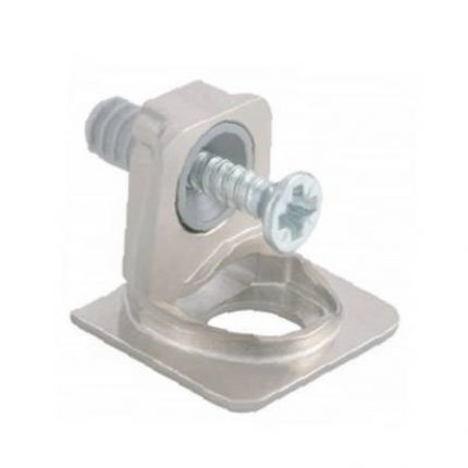 Ménsula de soporte para entrepaño Italiana Ferramenta "PK2" H=14,8mm niquelado con taquete 5mm