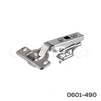 Bisagra marco frontal Cerrajes "FaceFrame" Ø=35mm cuello 00 48x6mm 110° niquelada H=2mm enganche ráp