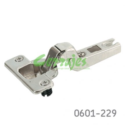 Bisagra sobrepuesta FGV "MS16" Ø=35mm cuello 15 48x6mm 110° Taquete Ø=10mm niquelada autocierre