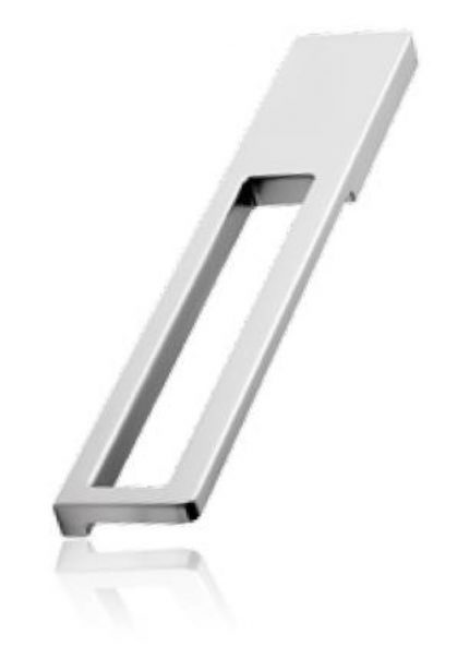 Jaladera Aluminio cc 224 mm L=232 mm 4578 Z22 Niquel cepillado Tornillo M4x23 - 25mm