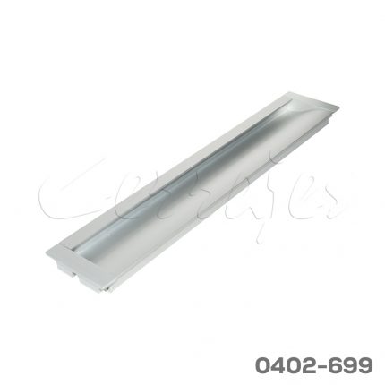 Jaladera de embutir rectangular Aluminio cc 320 mm L=340 mm 4552 A35 Anodizado mate Tornillo M4x12mm