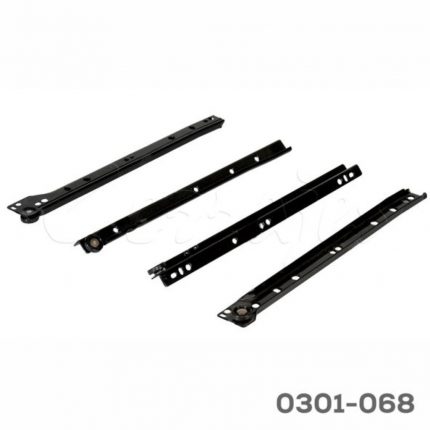 Corredera Cerrajes "Pioneer" L=300mm pintura epóxica Negra Extensión parcial