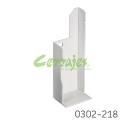 Soporte de fijación derecho para testero para cajón cubertero Cerrajes "TrioMax T6" blanco RAL9010