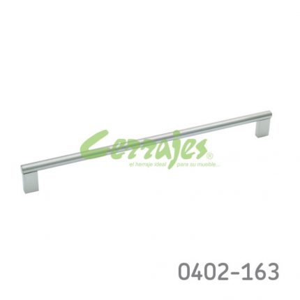 Jaladera Hierro (Acero) cc 352 mm L=372 mm 4169 H14 Niquel cepillado Tornillo #8 - 32x1 - 7/8"