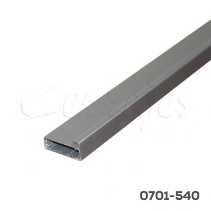 Perfil aluminio 4022 Gris mate 45x20 mm para cristal L=3m E42