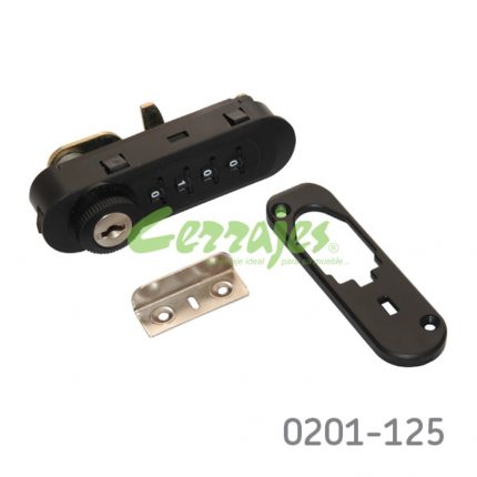 Cerradura de combinación puerta de madera 16-20mm de paleta CL plástico H=83mm L=20mm