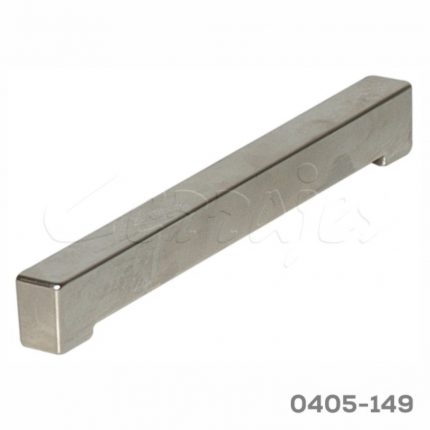 Jaladera Zamak cc 128 mm L=140 mm 4642 Z23 Niquel mate Tornillo M4x25mm