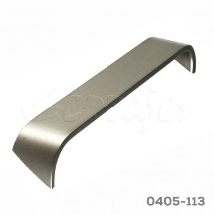 Jaladera Zamak cc 160 mm L=167 mm 4617 Z22 Niquel cepillado Tornillo M4x25mm