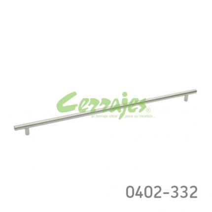 Jaladera Aluminio cc 448 mm L=508 mm 4047 A14 Niquel cepillado Tornillo M4x25mm