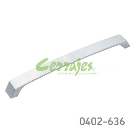 Jaladera Zamak cc 224 mm L=234 mm 4429 Z22 Niquel cepillado Tornillo M4x25mm