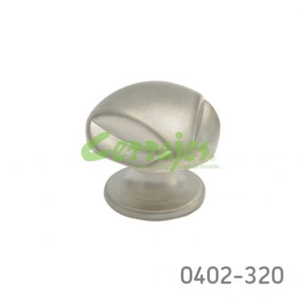 Botón Zamak Ø=23 mm 4007 Z23 Niquel mate Tornillo #8-32X1"