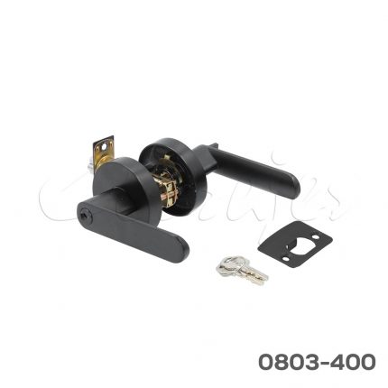 Manija entrada/recámara "Bahari" llave/mariposa, negro mate