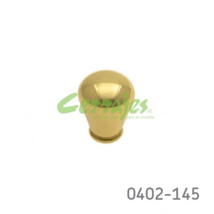 Botón Latón Ø=25 mm 4131 L15 Latón pulido Tornillo #8-32X1"