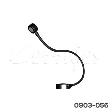 Luminaria Led Mod. Lucciole LEC20-USB, 12 VCD-10W, L=540 mm, 6500°K, atenuador de contacto, Negro