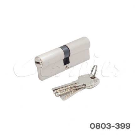 Cilindro de latón llave de puntos llave/llave L=80 mm cepillado