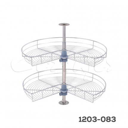 Giratorio para esquina  3/4 "Condesa" alambre cromado  W=900mm