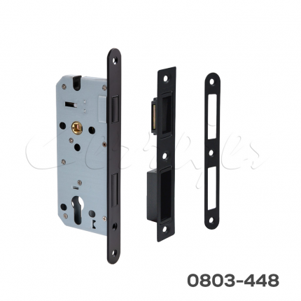 Mecanismo de acción magnética de doble perno 85x45mm SUS304-Negro