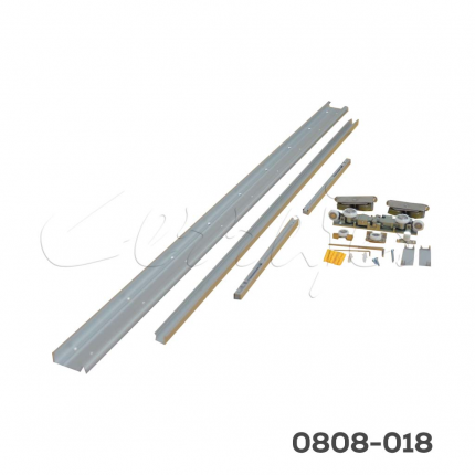 Sistema corredizo oculto "Senda" para puerta minimalista de intercomunicación