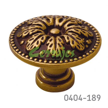 Botón Zamak Ø=30 mm 2076 Z16 Latón antiguo