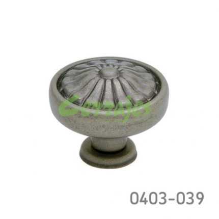 Botón Latón Ø=32 mm 3018 L30 Pewter antiguo Tornillo #8-32X1"