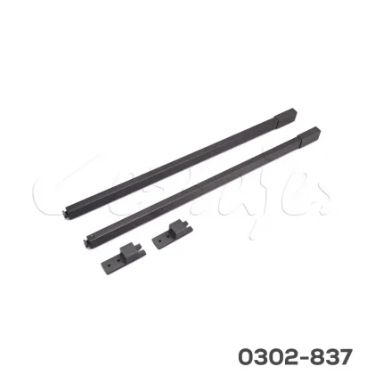 Riel rectangular lateral para "Stetik Slim 2.0" L=500mm, Gris Antracita