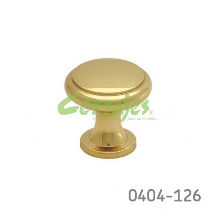 Botón Latón L=25 mm 2072 L15 Latón pulido Tornillo #8-32X1"