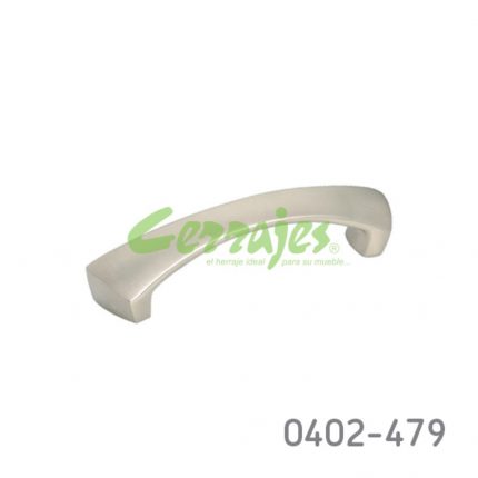 Jaladera Zamak cc 96 mm L=115 mm 4312 Z23 Niquel mate Tornillo M4x25mm