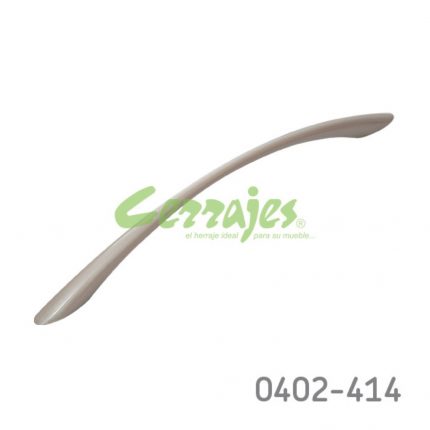 Jaladera Zamak cc 225 mm L=289 mm 4003 Z23 Niquel mate Tornillo M4x25mm