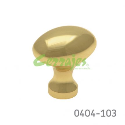 Botón Latón L=25 mm 2034 L15 Latón pulido Tornillo #8-32X1"