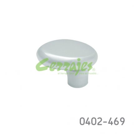 Botón Zamak L=37 mm 4281 Z09 Cromo mate Tornillo M4x25mm