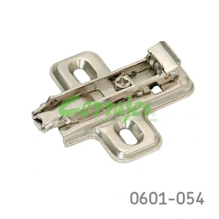 Base para bisagra Salice BAV3M39F "Domi" niquelada H=3mm 37x32mm Acero, enganche rápido