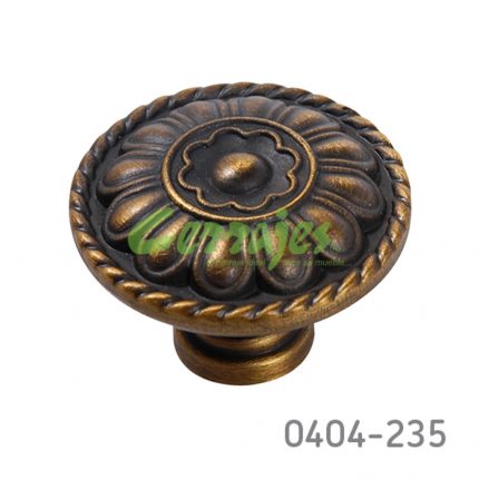 Botón Zamak Ø=32 mm 2095 Z17 Latón antiguo obscuro