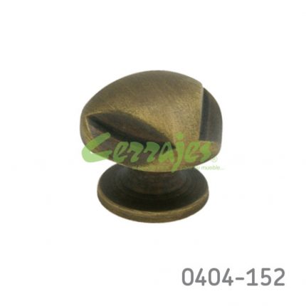 Botón Zamak Ø=23 mm 2000 Z17 Latón antiguo obscuro