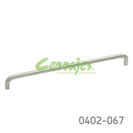 Jaladera Acero Inoxidable 304 cc 288 mm L=298 mm 4033 I14 cepillado Tornillo #8 - 32X1"