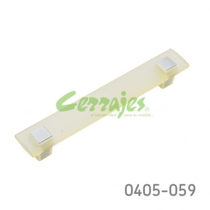 Jaladera Plástico cc 128 mm L=159 mm 6055 P76 Amarillo Tornillo M4x25mm