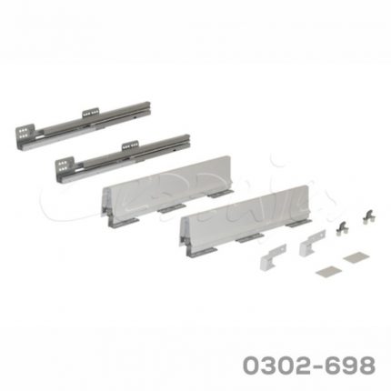 Cajón cubertero Cerrajes "Ritma Cube" L=500mm blanco RAL9010 Extensión total cierre suave