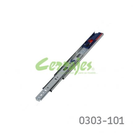 Corredera KV 8450 H=45mm L=300mm Zincada Extensión total Cierre suave
