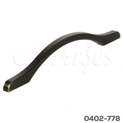 Jaladera Zamak cc 160 mm L=189 mm 4604 Z16 Latón antiguo Tornillo M4x25mm