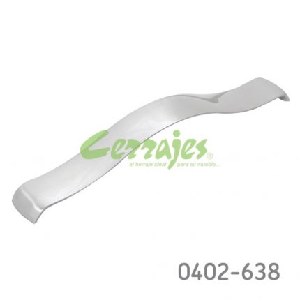 Jaladera Zamak cc 160 mm L=182 mm 4431 Z22 Niquel cepillado Tornillo M4x25mm