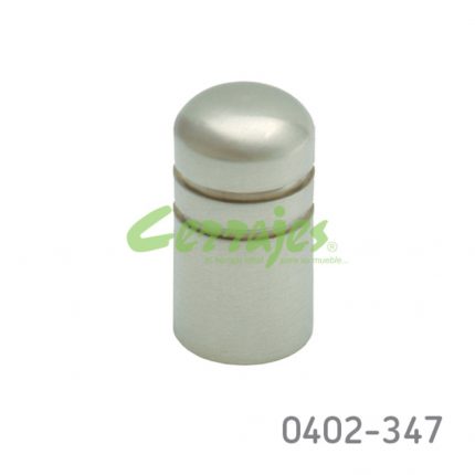 Botón Zamak Ø=16 mm 4284 Z22 Niquel cepillado Tornillo M4x25mm