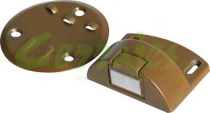 Tope magnetico de piso para puerta 1/2 luna bron mat