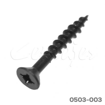 Tornillo cabeza plana "Combi" #8 x1-1/4" (31,75 mm) PH2/SQD2 Negro con punta