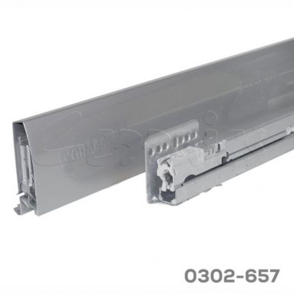 Jgo. "Nova Pro Deluxe" metálico 500 mm para 40 kg con cierre suave con logo Grass