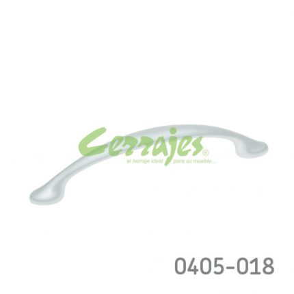 Jaladera Zamak cc 128 mm L=161 mm 6008 Z09 Cromo mate