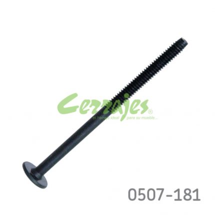 Tornillo conector cabella plana Ø=1/4"L=100 mm 20 hilos por pulgada Hex.4mm (Allen) Negro