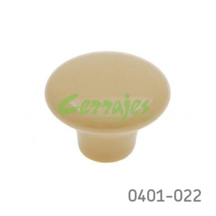 Botón Cerámica Ø=38 mm 5007 C87 Almendra Tornillo #8-32X1"