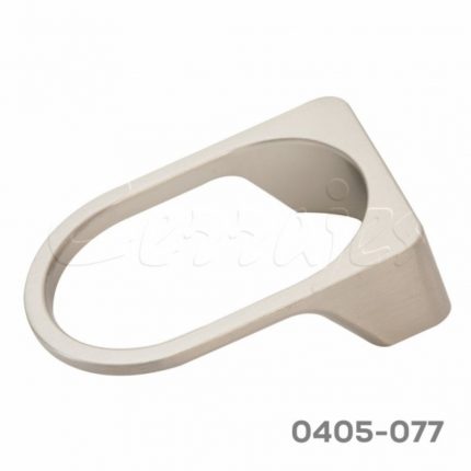 Jaladera Zamak cc 32 mm L=55x80 mm 4574 Z22 Niquel cepillado Tornillo M4x23 - 25mm